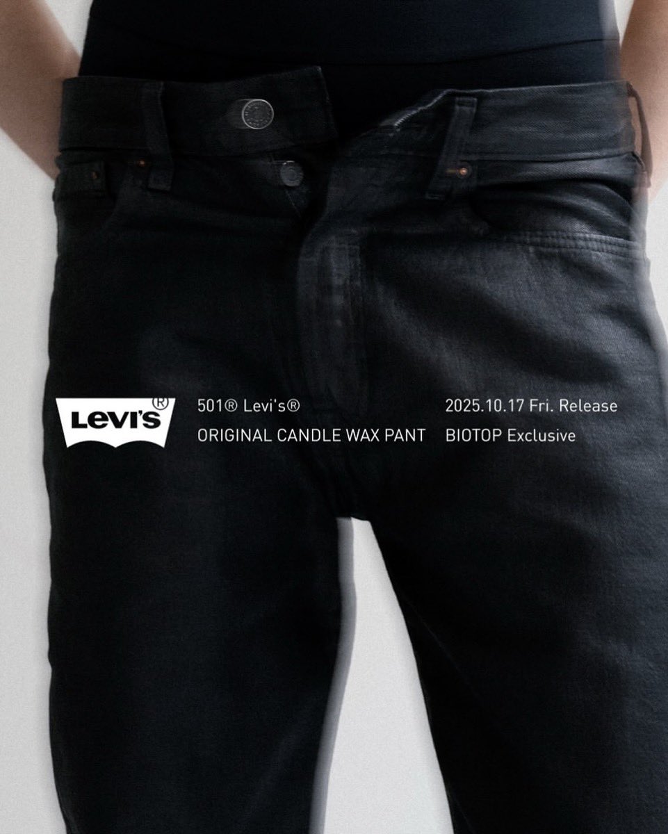 BIOTOP限定】Levi's® 501® ORIGINAL CANDLE WAX PANT が国内10月3日
