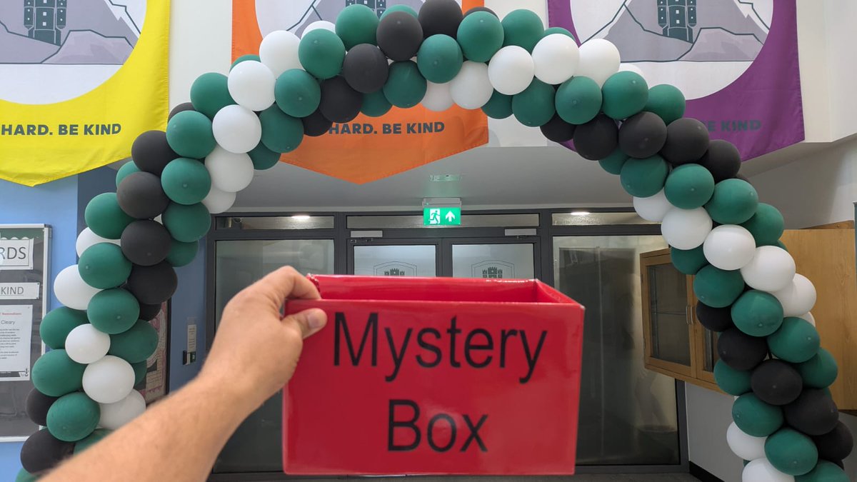 BlaiseHighSch's tweet photo. We are looking forward to the Year 11 Mystery box tomorrow! 🎁 Every Friday 6 students will win a prize! ⭐ Make sure you're in school to be in it to win it! 🎉 #WorkHardBeKind #FridayRewards #AttendanceMatters @GreenshawTrust https://t.co/iiZgVSEDOv