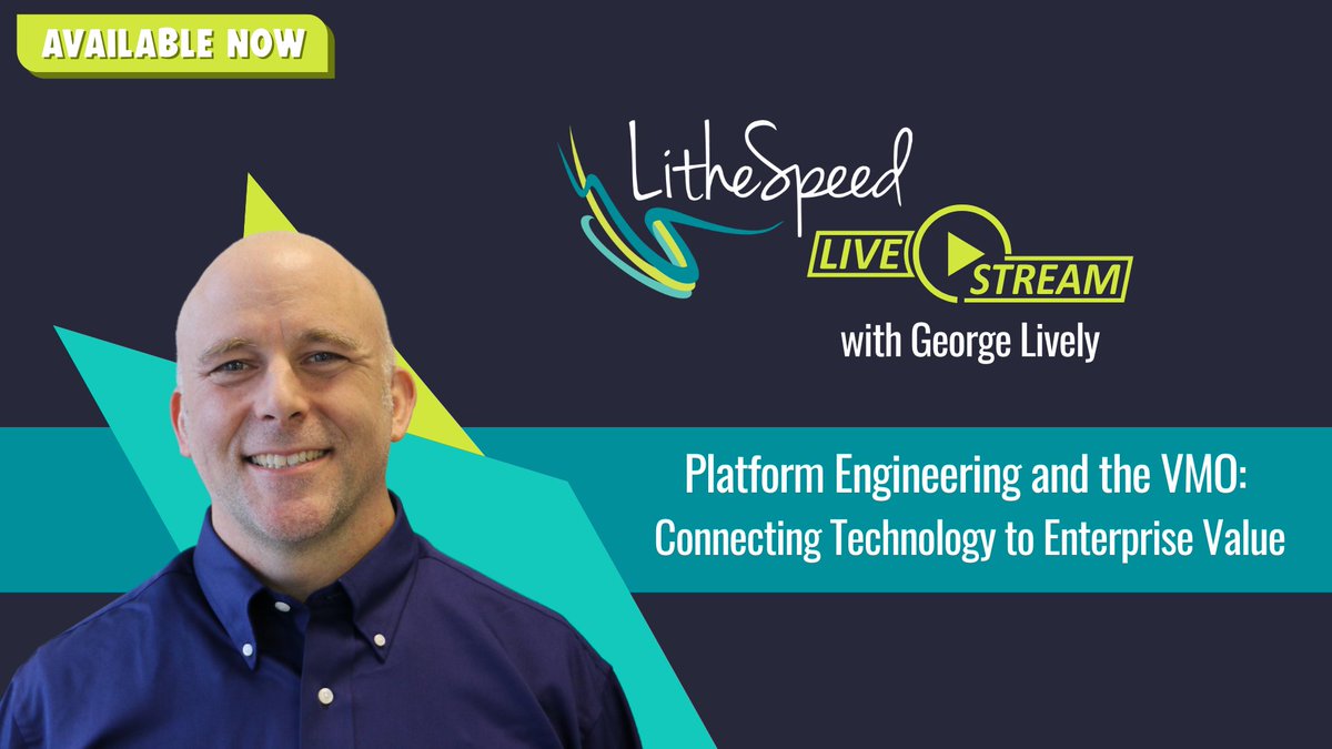 lithespeed's tweet image. The recording of George Lively’s LitheSpeed Livestream on Platform Engineering with the VMO is now available.
📹 Watch now: youtu.be/bz8RmUTWV80
#platformengineering #vmo #businessvalue #lithespeedlivestream #georgelively #stakeholdermanagement #valuestreams #metrics