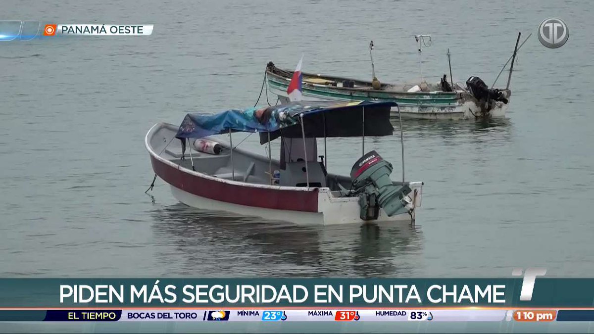 Moradores de Punta Chame piden a las autoridades más presencia policial y implementación de acciones de seguridad ante los constantes robos de motores de las lanchas que utilizan los pescadores.