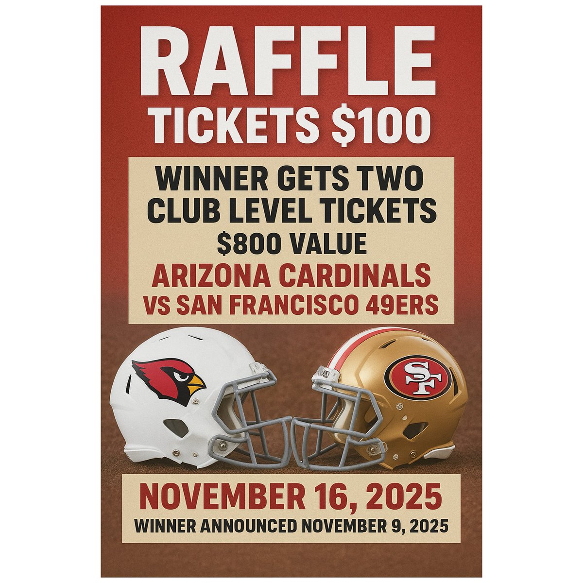 smiley_esha's tweet photo. 🎟️ Enter to Win! 🏈
Two Club Level Tickets to watch the Arizona Cardinals vs San Francisco 49ers 🔥 - ✨ Valued at $800!
🎯 Tickets are limited, only a select number will be sold!

💯 All proceeds go directly to support the 6U Jr. Roughriders Football Team 🏆💙 https://t.co/iBwAmP4Kxu