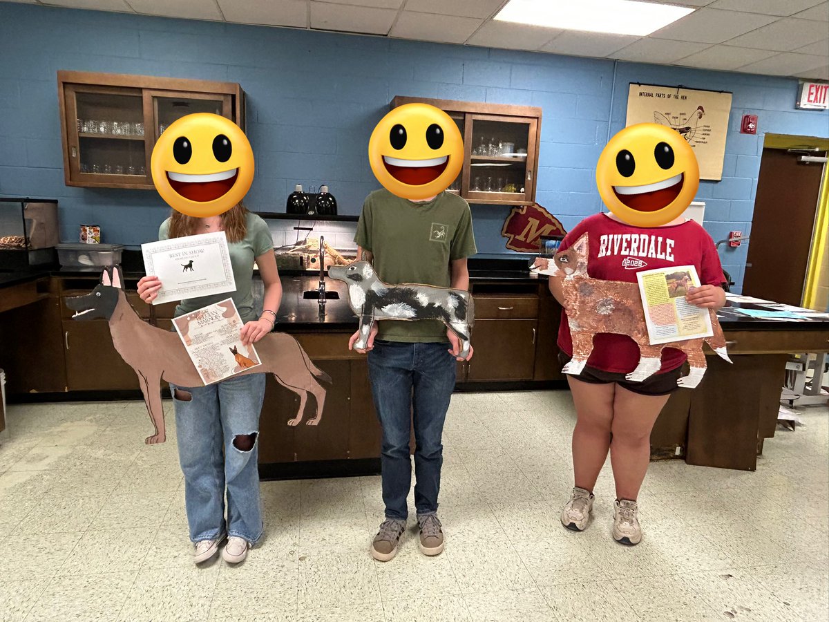 My Small Animal Science classes competed in their dog breed show today!      Students had to research and create their dog based off of the AKC Breed Standards for that breed. We crowned best of breeds and a best in show! <a href="/RiverdaleHighTN/">Riverdale HS</a> <a href="/RuCoCTE/">RuCo CTE</a>