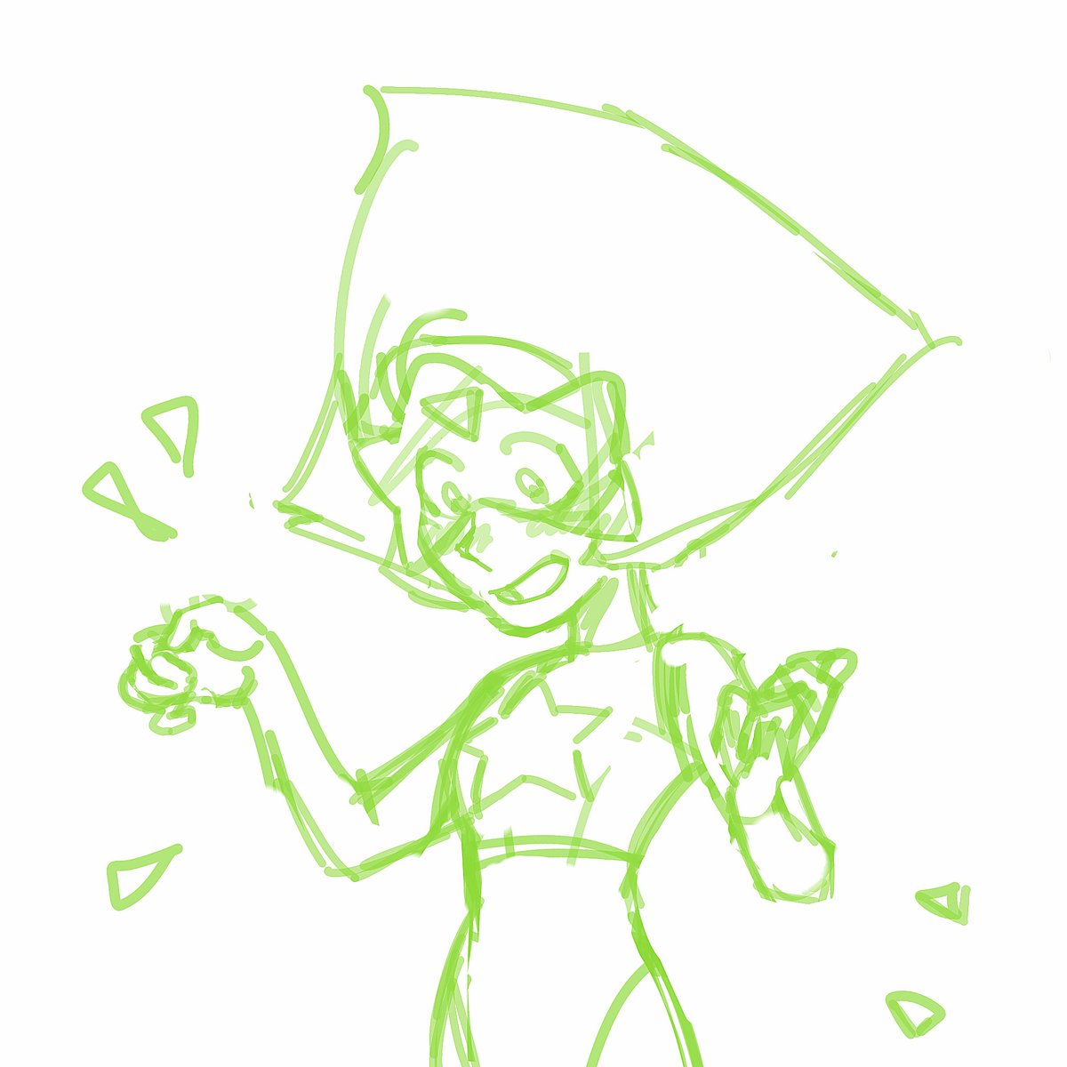 _catbelle's tweet image. I've been rewatching steven universe with my fresh adult brain and the first thing I drew while watching was this yeehaw #lapidot