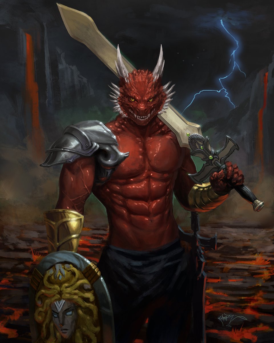 Drakehead Knight, commission to NoodHector