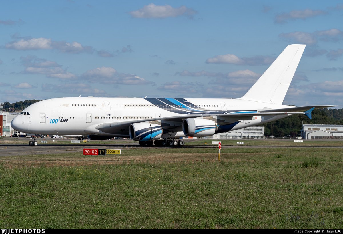 flightradar24's tweet photo. After yesterday’s exciting ferry flight to Abu Dhabi, Airbus confirms that MSN 114 is the aircraft it will use for future flight testing. But first, maintenance. Lots and lots of maintenance. https://t.co/3sL9bdKYvO https://t.co/tldqsgo4hz
