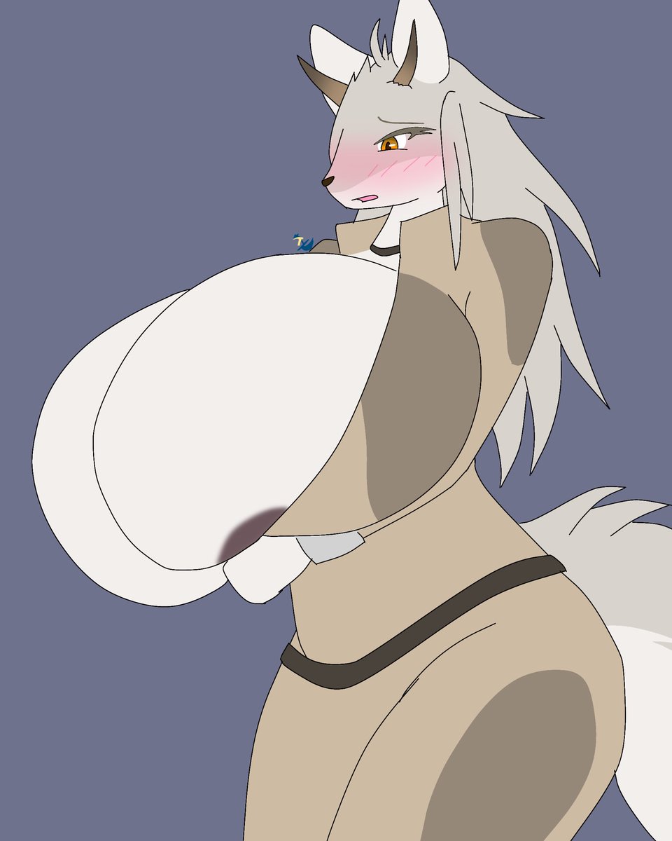 A quickie with Cathulf~ Agent suits are pretty hard to zip up, especially if your tits filled up~