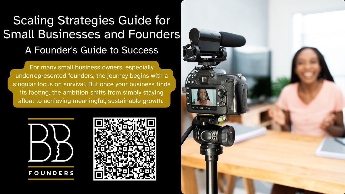 DITCH THE HUSTLE. Embrace the strategy. 🤯

Scaling a small business requires a strategic approach. You need to ensure growth doesn't disproportionately raise costs.

Read More @ blackandbrownfounders.com/blog/2025/10/2…