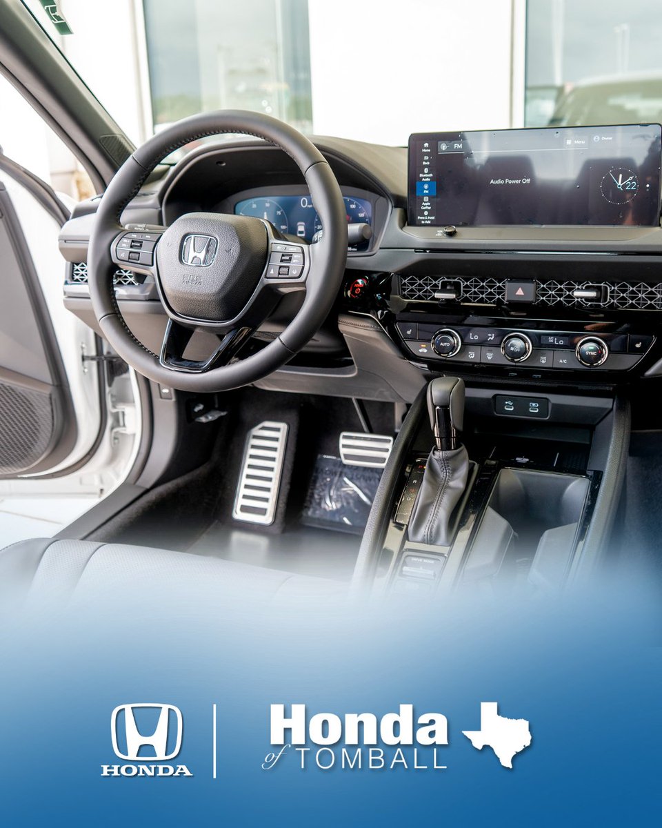 Big screen. Comfortable seating. Advanced tech. Immaculate vibes.
The 2025 Accord Hybrid interior hits every mark — and then some.
Modern, sleek, and made for the road (or just showing off in the parking lot).

Check it out: bit.ly/4gyh7Vu

#HondaofTomball #ILovePohanka