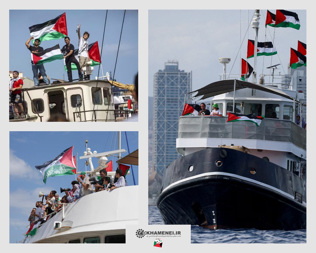 لقد وقفتُم الآن في الجهة الصحيحة منَ التاريخ الذي يطوي صفحاته.

#أسطول_الصمود_العالمي