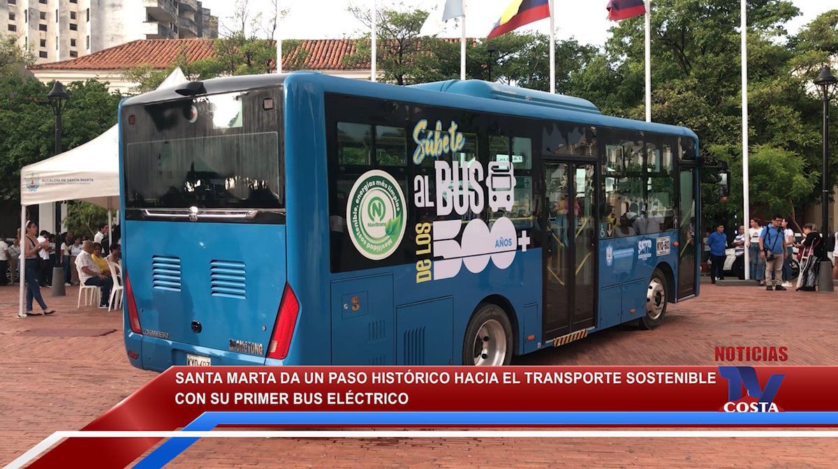 Santa Marta da un paso histórico hacia el transporte sostenible con su primer Bus Eléctrico

<a href="/SantaMartaDTCH/">Alcaldía de Santa Marta</a> <a href="/CarlosPinedoC/">Carlos Pinedo Cuello</a> <a href="/SETPSANTAMARTA/">SETP Santa Marta</a> #SantaMarta 

youtube.com/watch?v=TcpqSx…

#SantaMartaSostenible #MovilidadEléctrica #BusEléctrico