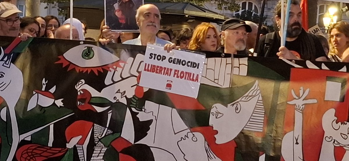 No podia ser d'altra manera... #StopGenocidi #LlibertatFlotilla i este dissabte tampoc faltarem #BoicotIsrael