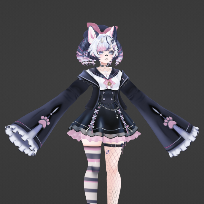 Jacket🖌️

#blender #Vtuber #3Dmodel #b3d #anime