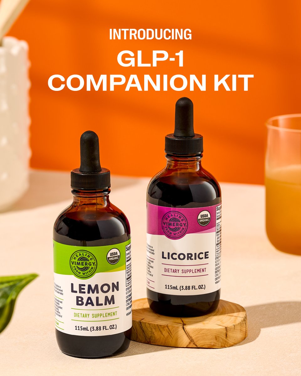 vimergy's tweet image. Taking GLP-1 but feeling it in your gut? 

Find your balance with the new VIMERGY GLP-1 Companion Kit—soothing support for mind, gut, and whole-body harmony. 🌿

What do you want to know about this duo? 
Ask away below 👇 

#glp1 #glp1support #vimergy #liquidvitamins