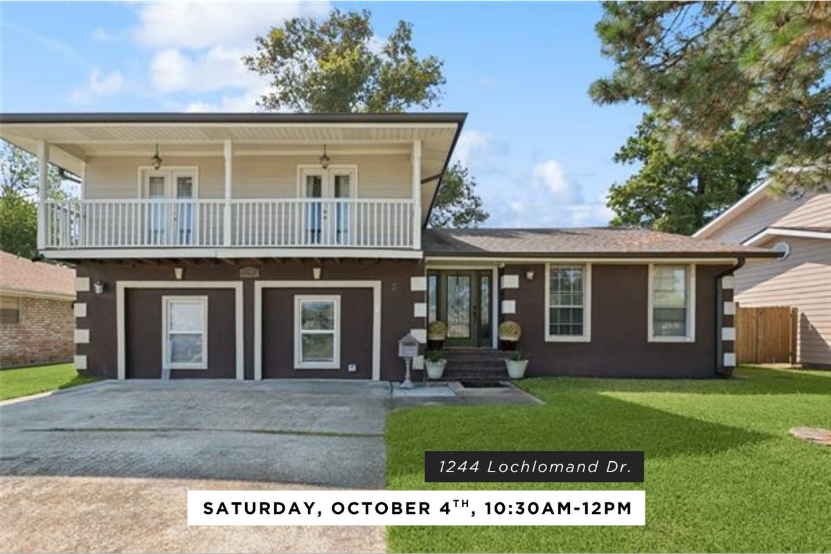galianorealtors's tweet image. Stop by our Open House TOMORROW!!
Day: Saturday 10/04!
Time: 10:30 AM - 12 PM

📍1244 Lochlomand Dr., Harvey
3 Bed | 3.5 Bath | 2,709 SqFt
$255,000
Listed by Herb

***CALL 504-218-1006***

#galianorealty #neworleans #openhouses #nolahomes #neworleansopenhouse