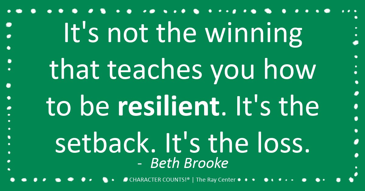 CHARACTERCOUNTS's tweet photo. Persevere and keep on trying. 💚

#CHARACTERCOUNTS! #SixPillars #Responsibility https://t.co/cssJLsS48y