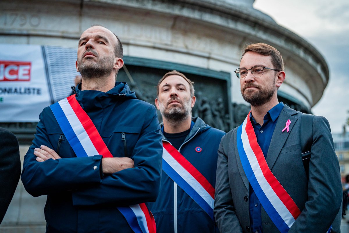 Portes_Thomas's tweet image. 🇵🇸 Énormément de monde ce soir à République à Paris pour dénoncer la nouvelle opération de kidnapping de l’armée terroriste israélienne et exiger la fin du génocide à Gaza. 

La Palestine ne sera jamais israélienne. 

Gloire au peuple de Palestine toujours debout !