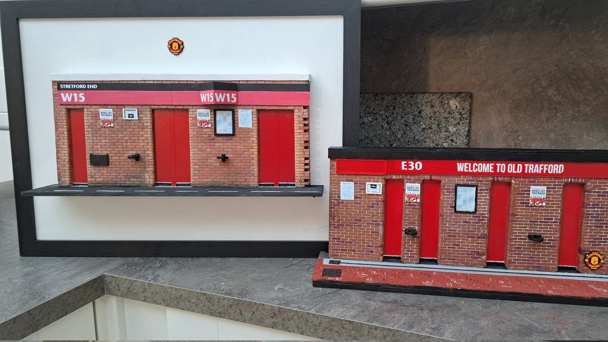 day_Kennedy1's tweet photo. Two Old Trafford turnstile models produced to add to my new Website https://t.co/NT8ol4F7VW. Will be adding more clubs turnstiles over the coming months. Request any gate youd like from any stadium. #Everton #COYB #ManUtd #Utdstand #RedRants #StretfordEnd https://t.co/b8wiZPcGy4