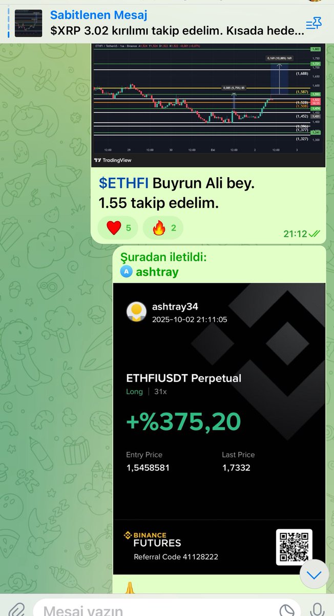 🚨$ETHFI #Ethfı sepetimizde ve bu boğanın yıldızlarından olacak🚀

Telegramda yine yeniden nokta atışı yaptık!
Kazananlar CryptoEliif kanalında💸✅
t.me/+_cOb25MeIgs1Y…
