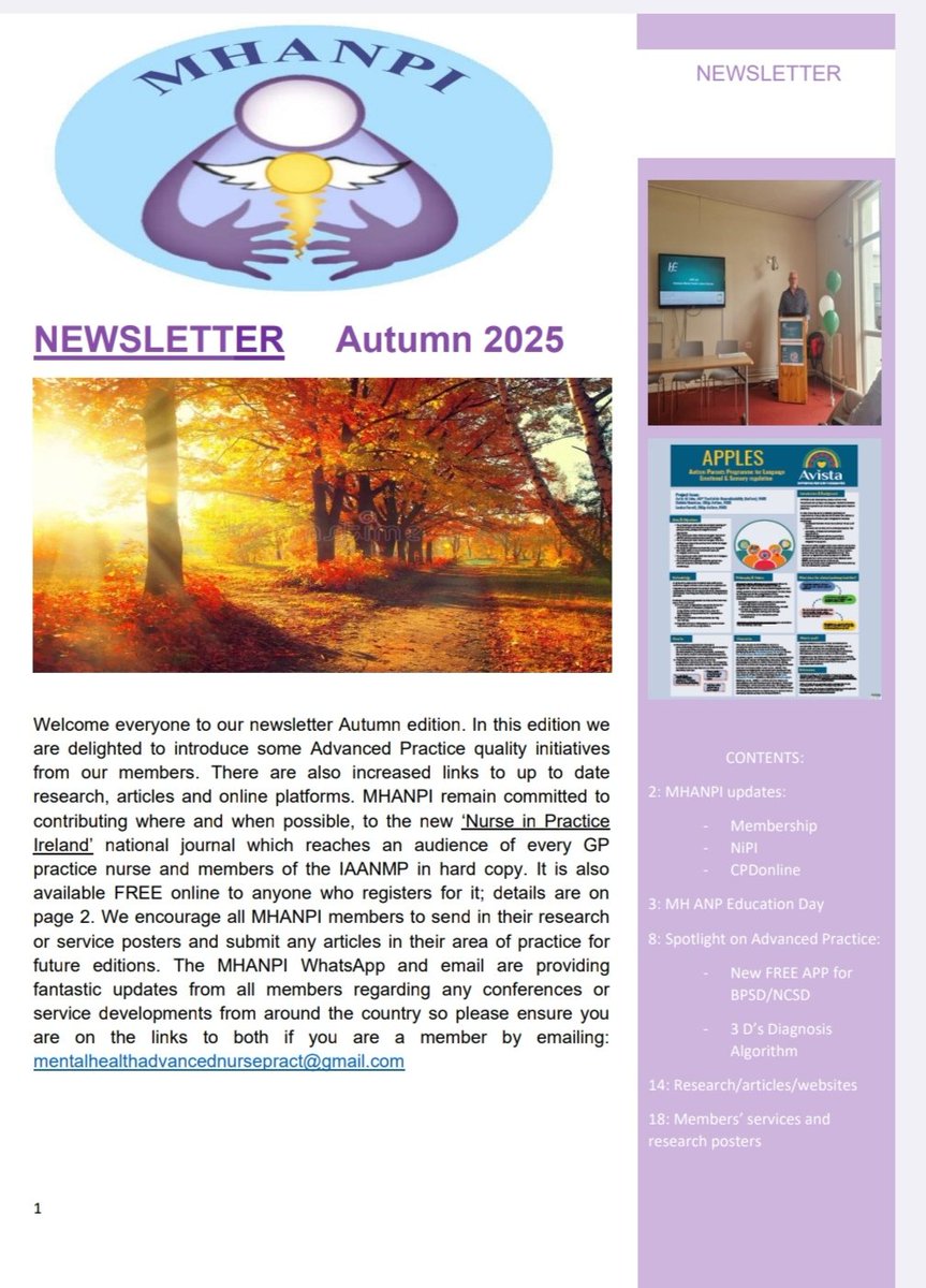 @MHANPI (Mental Health/ID ANP Ireland) tweet media