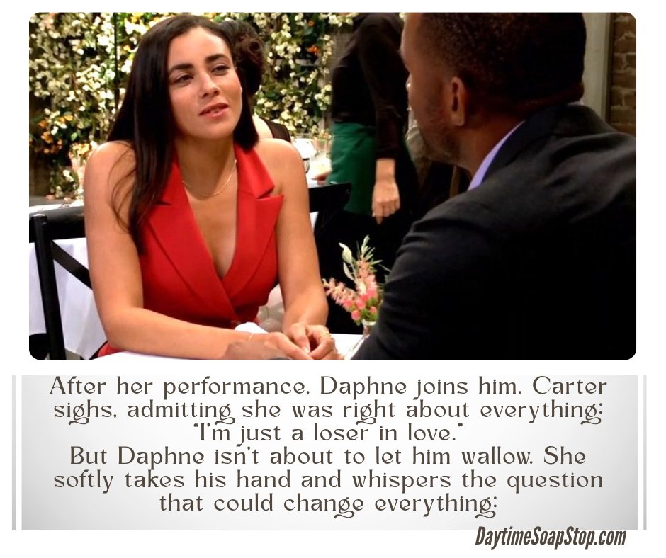 DaytimeSoapStop's tweet image. Carter and Daphne: the duet we’ve been waiting for?
#BoldandBeautiful #TheBoldandtheBeautiful #Carter #Daphne