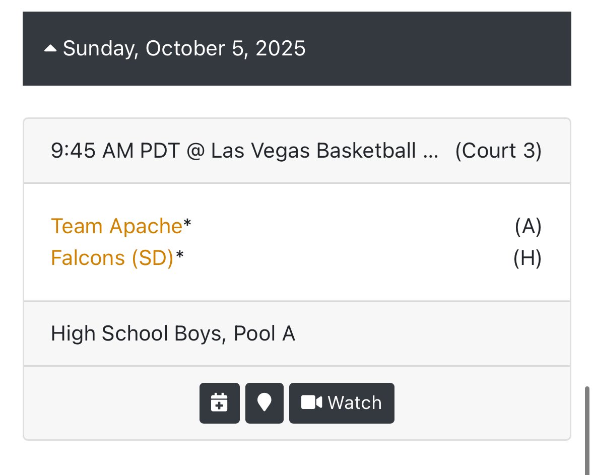 Schedule for this weekend at Border League! #GoFalcons