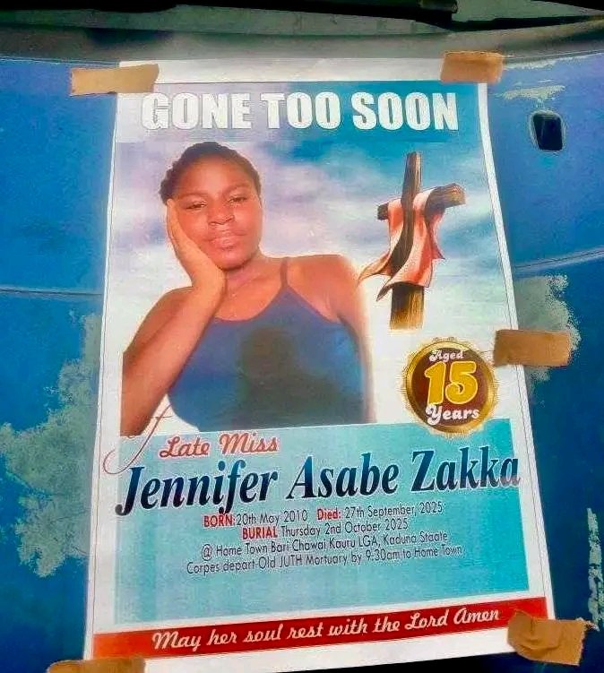 jos_broadcast's tweet photo. Dear Jennifer 
As you laid to rest may you find comfort with God in heaven..

#JosBroadcast https://t.co/YnY58BFEbG