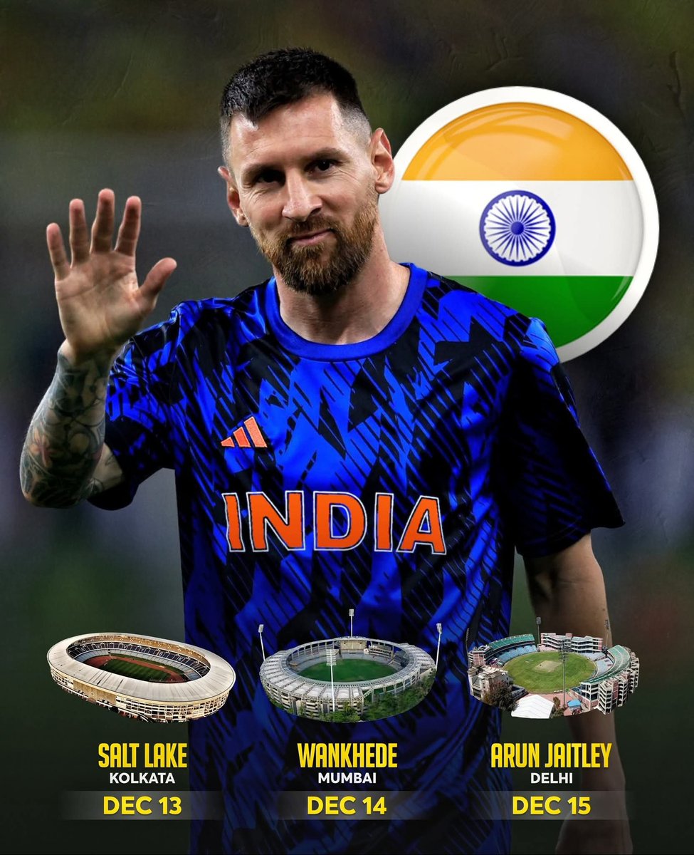 SaklineIslam's tweet photo. #LeoMessi Coming Soon our City of Joy 😊 https://t.co/AGboho0pRn