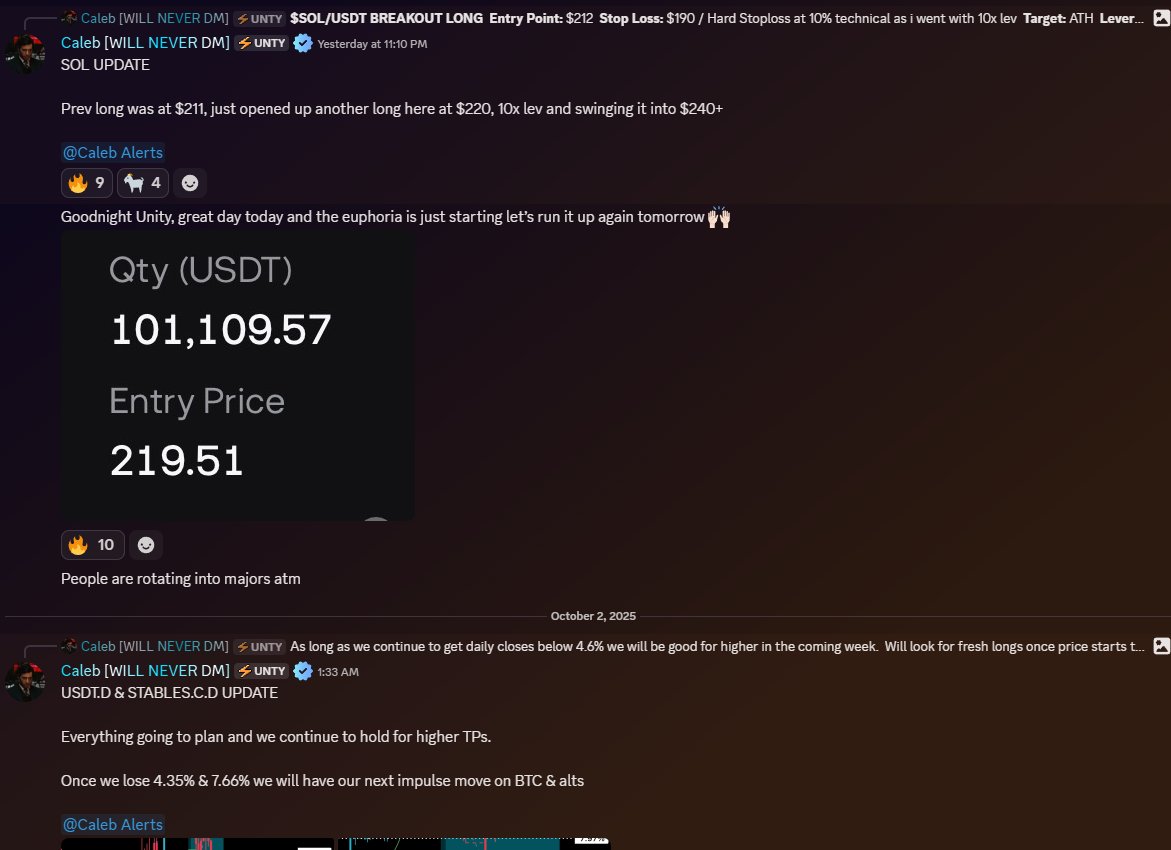 CalebUnity_'s tweet image. day 2 of uptober.
caught longs on $SOL, $AIA, $HYPE, $DOGE & $APE.
full moon on the 7th, price will trade higher till the 14th then we re-assess.