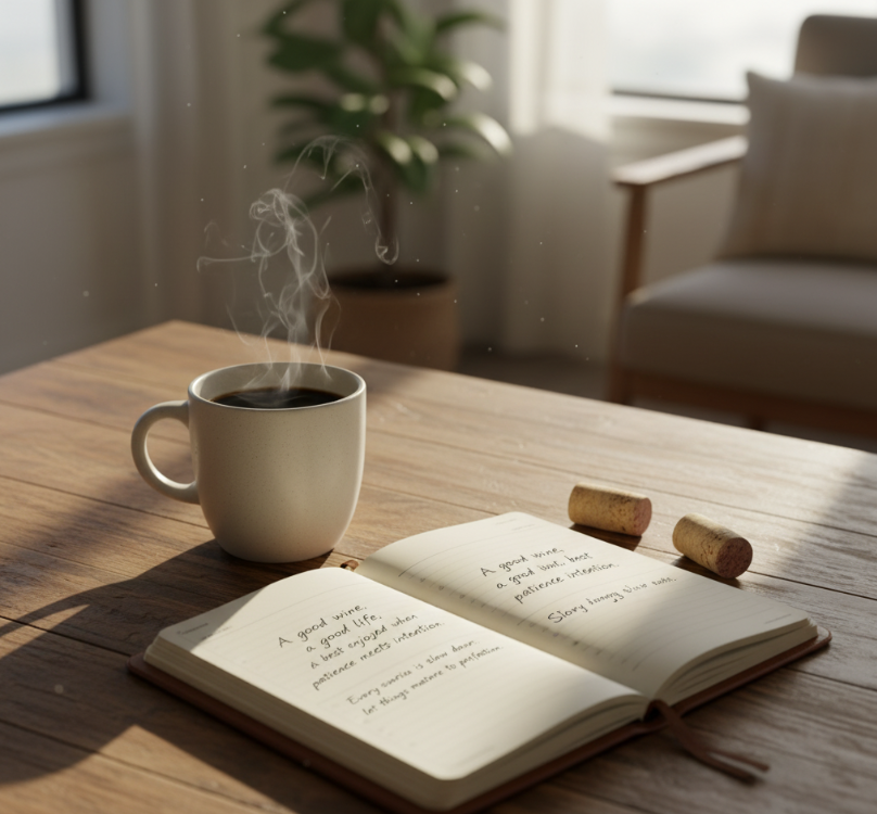 EulaVoice's tweet photo. A good wine, like a good life, is best enjoyed when patience meets intention.
Every sunrise is a reminder: slow down, savor and let things mature to perfection.
#MorningThoughts #WineWisdom #Lifestyle https://t.co/jhZuvWTW38