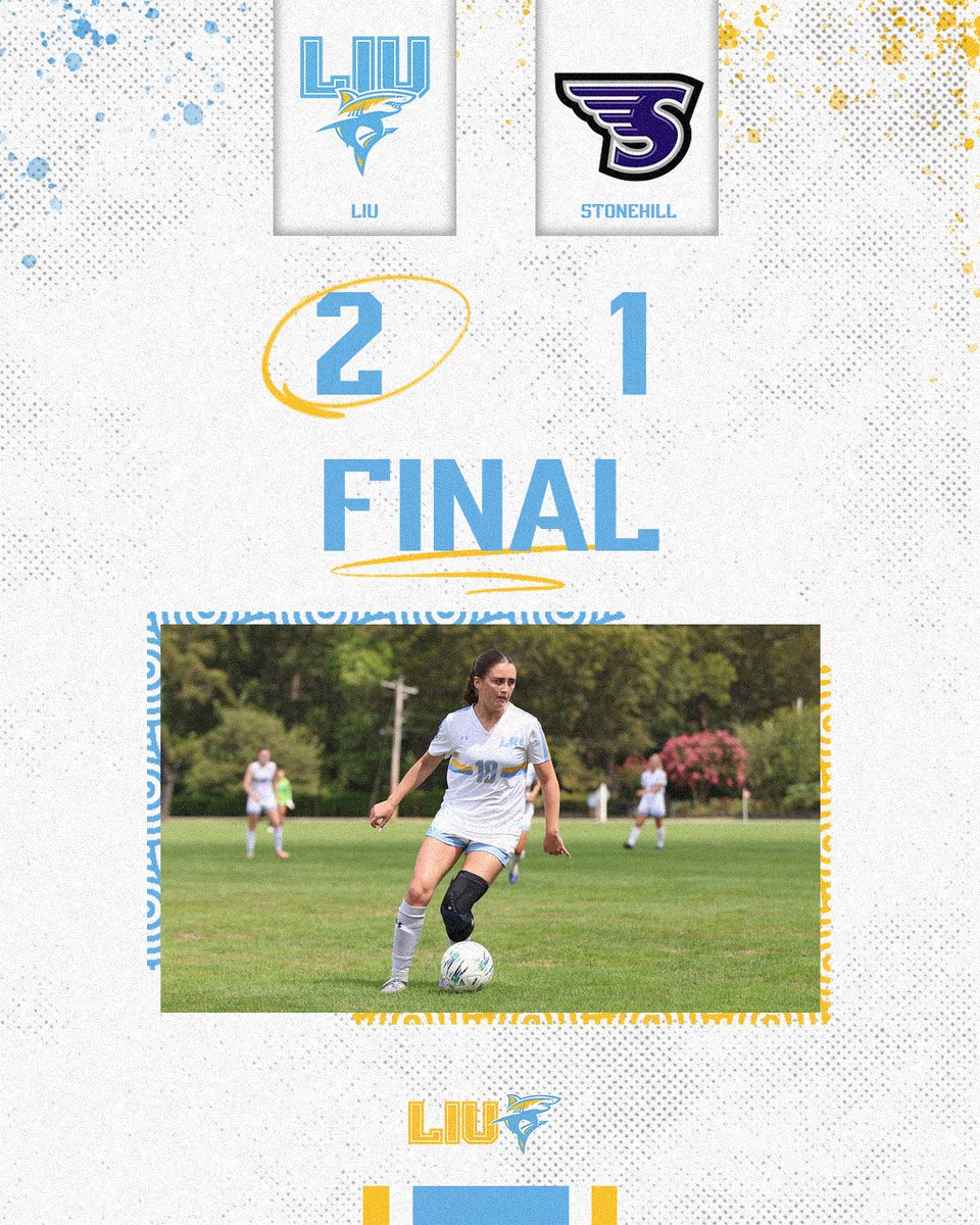 LIUWSoccer's tweet photo. Still undefeated in NEC play! #FinsUp 🦈 https://t.co/yU1LDekzdN