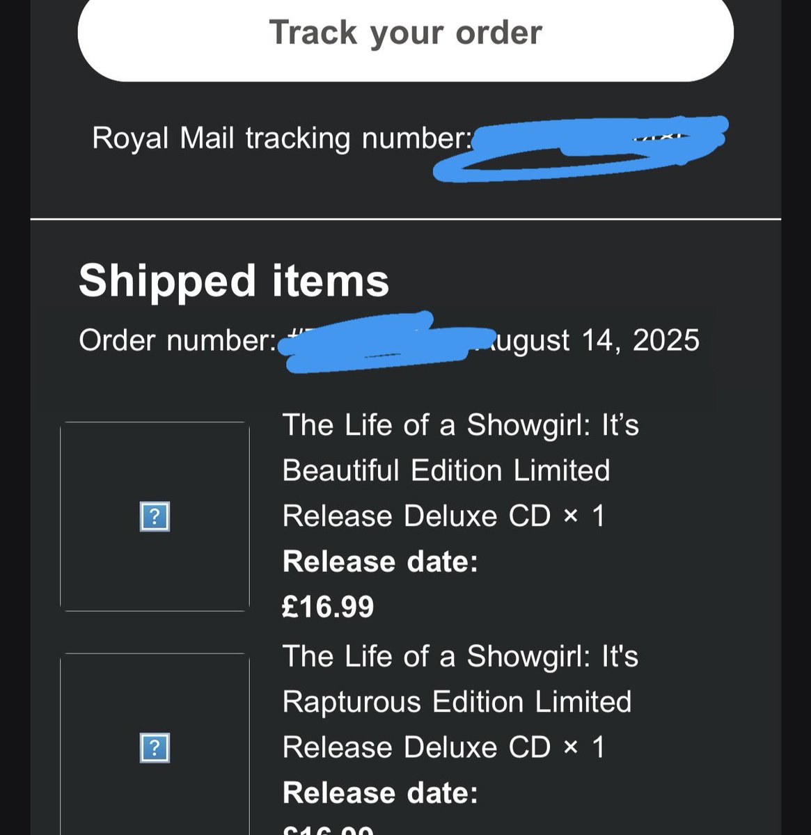 matthewswift89's tweet photo. DELUXE CDS JUST SHIPPED FROM
UK STORE #TSTheLifeofaShowgirl https://t.co/UjQF4FqFs5