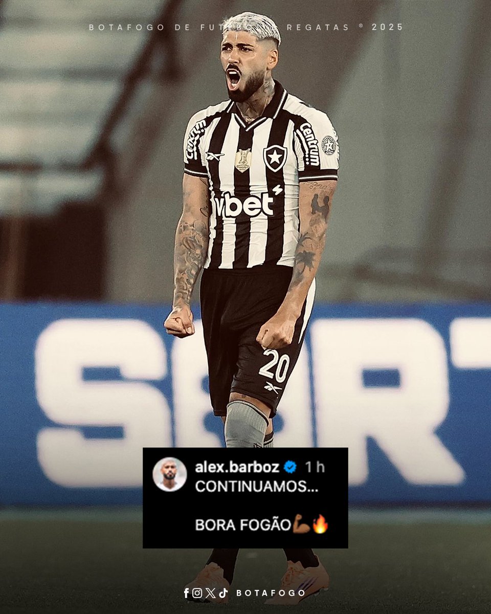 Botafogo's tweet photo. Comemoração dos 3 pontos nas redes dos atletas do Fogão! 📲🌟 #VamosBOTAFOGO https://t.co/fCobfw5uRT