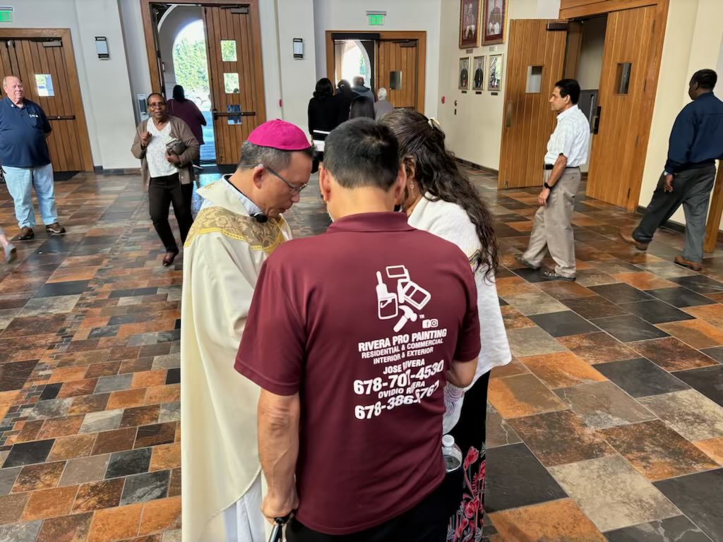 FormDisciples's tweet image. The Northeast Metro Deanery meeting had a special guest today at their quarterly meeting: Bishop Tran, who also concelebrated Mass at St. Lawrence!

#archatl #deanerymeeting #bishop #blessed