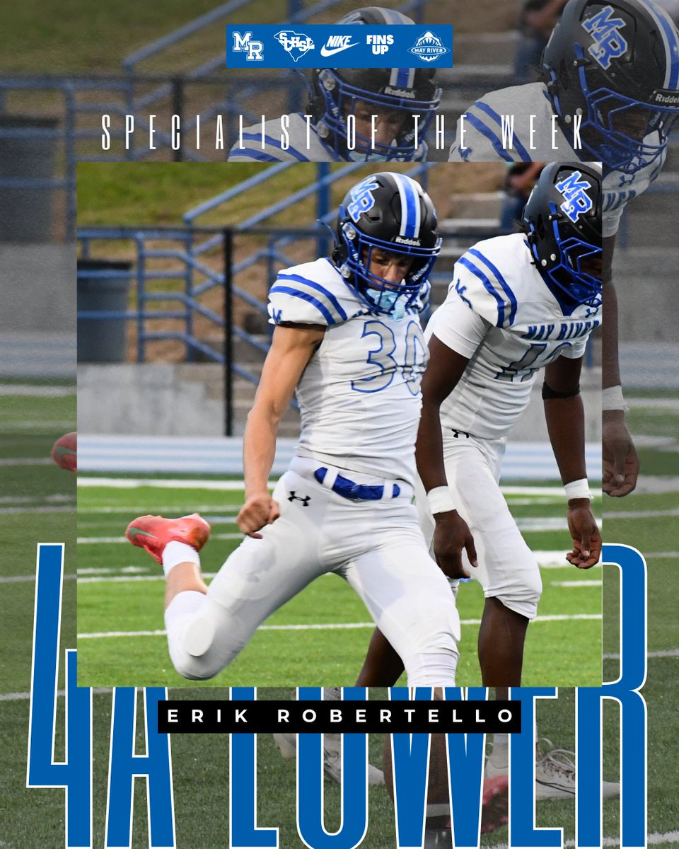 MRsharks1's tweet image. Congrats to Zavier Polite &amp;amp; Erik Robertello for being named the 4A Lower Players of the Week.

Polite recorded 9 solo tackles, 1 assisted tackle, 5.5 TFLs, 1.5 Sacks, and 1 PBU

Robertello kicked 4 touchbacks, setting the game, single season, and career record.

#EmbraceTheChaos