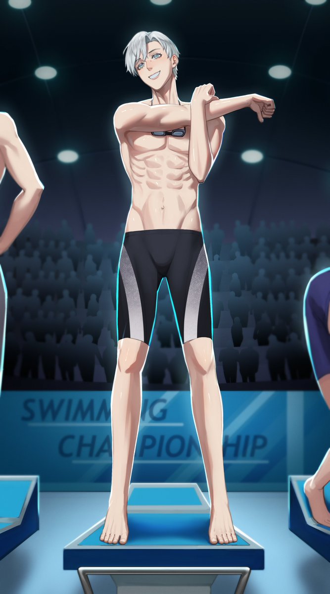 FeileacanCu's tweet image. Found some old photos from back in my swimming days! I kind of miss that haircut. I didn't ever intend to be a swimmer or a teacher but it's been a fun life so far. When you were a child, what did you want to be when you grew up?

Art by the incredible @/lazz_kwn  #FeileaCanvas