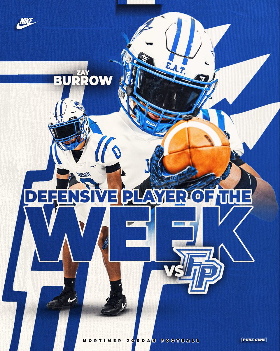 Congrats to Sophomore <a href="/Zavier_Burrow/">ZavierBurrow</a>, our defensive player of the week from the Fort Payne game!

#MOJO | #EAT | #DayByDayFindAWay