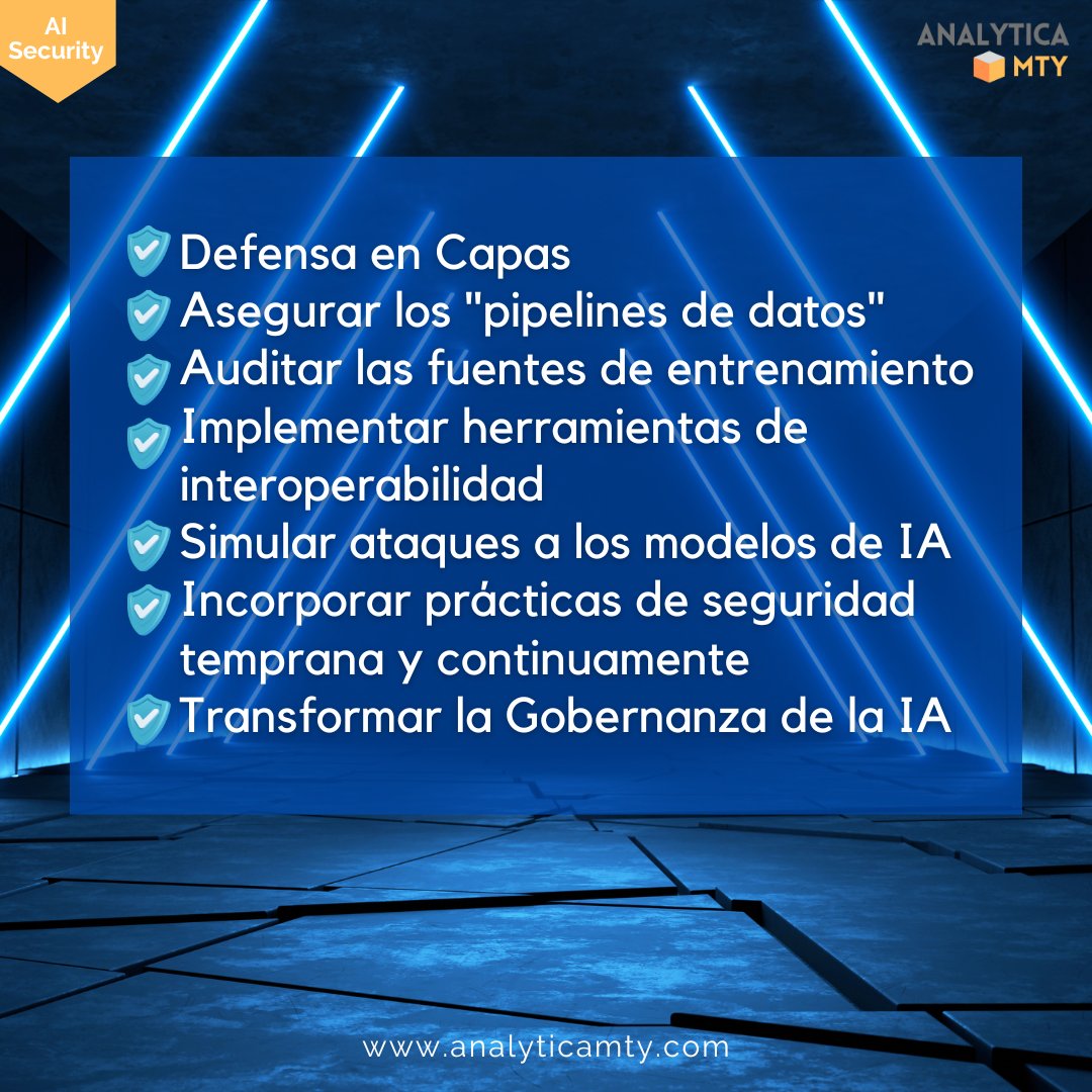 Con la introducción de Sistemas de IA en las organizaciones, se abren nuevos frentes de ataque relacionados con riesgos de seguridad. A continuación, compartimos algunos riesgos de seguridad y estrategias y acciones de mitigación.

#devsecops #security #riskmanagement #ai