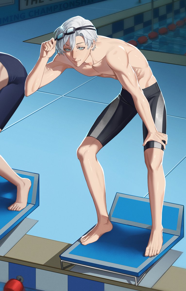 FeileacanCu's tweet image. Found some old photos from back in my swimming days! I kind of miss that haircut. I didn't ever intend to be a swimmer or a teacher but it's been a fun life so far. When you were a child, what did you want to be when you grew up?

Art by the incredible @/lazz_kwn  #FeileaCanvas