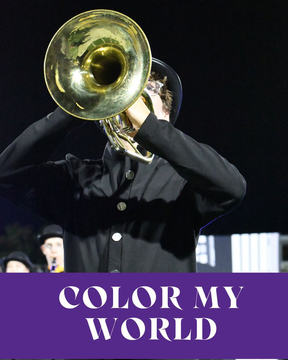 You have two chances this weekend to experience "Color My World."
Friday, October 3: Home Football Game
Pregame: 6:45pm
Halftime: ~8:30pm~
Waukee Stadium

Saturday, October 4: North Polk Marching Invitational
8:30pm
Admission: $15
North Polk High School Stadium