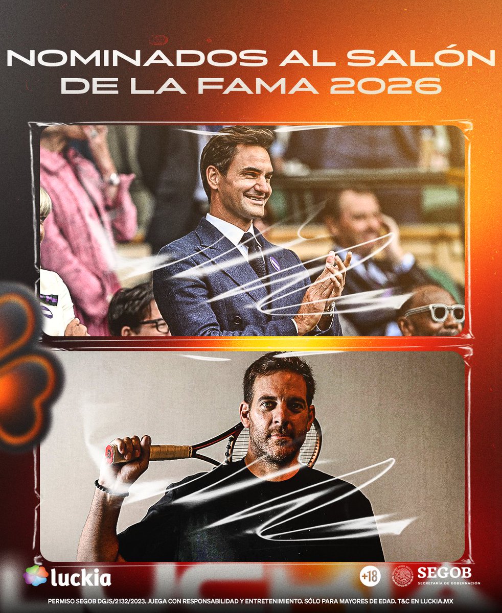 ¡Los inmortalizados del tenis!🎾

🙌En 2026 pueden estar Del Potro y Roger Federer en el salón de la fama, al igual que Kuznetsova.

La marca registrada era el revés a una mano inolvidable y la derecha cual cohete del argentino🤧

¿Quién será el elegido?🤔

#Federer #halloffame