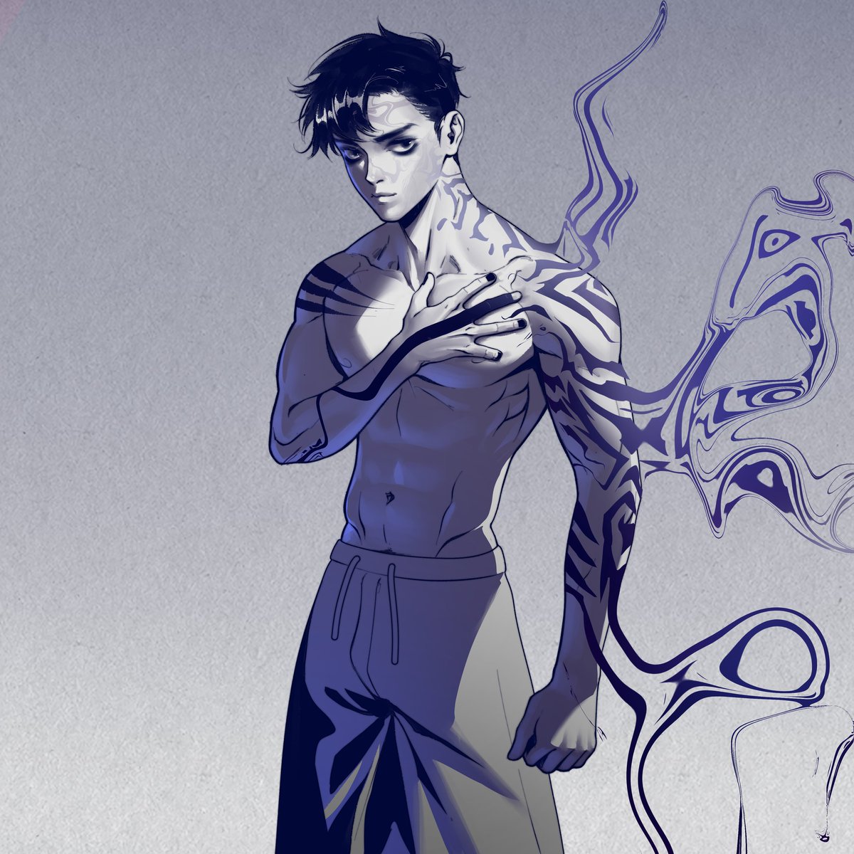 edn_arts's tweet photo. Monochromatic 🌚🖤💙
#ilustration #oc https://t.co/uFRgJ2I76t