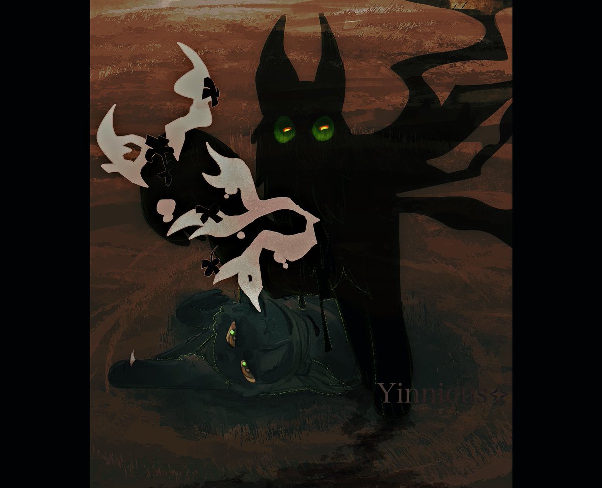 Yinnicus's tweet photo. Happy Spooky Month #ClawsOfSteel_ https://t.co/xjj2NvSDDN
