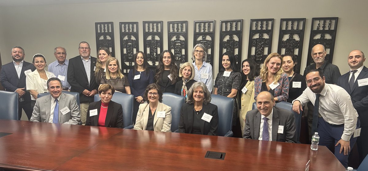 WBASNY's tweet photo. Thank you to the Armenian Bar Association, NY/NJ/CT Chapter, for your warm welcome and invitation to WBASNY President Lisa Noroian to join you and speak about the work of WBASNY.  A special thank you to Denise Darmanian, Esq.,  and to Hon. Deborah Karalunas for traveling to NYC. https://t.co/eaFKtm2FV5