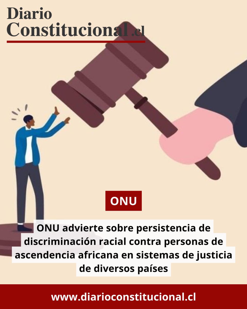 📢 La ONU advierte que personas de ascendencia africana siguen sufriendo discriminación en los sistemas de justicia de varios países.  
¿Cuáles son las barreras estructurales que persisten?  
Más en 👉 n9.cl/703l1
#NoDiscriminación #DerechosHumanos #Justicia