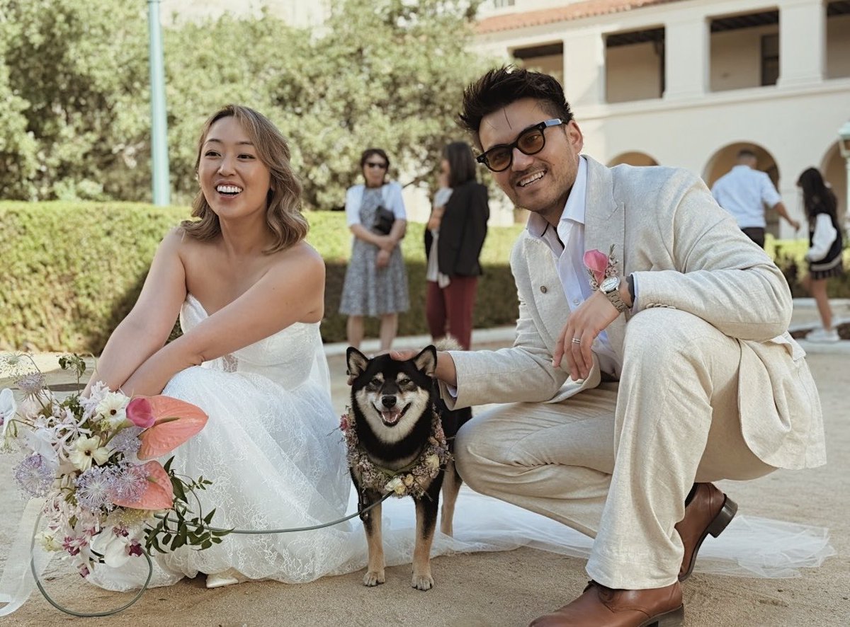 mvttmueller's tweet photo. posting late cuz i’ve been too busy being in love but i got married 1.5 weeks ago so we’re officially a family as recognized by the state of california https://t.co/a5c8XYbTIM