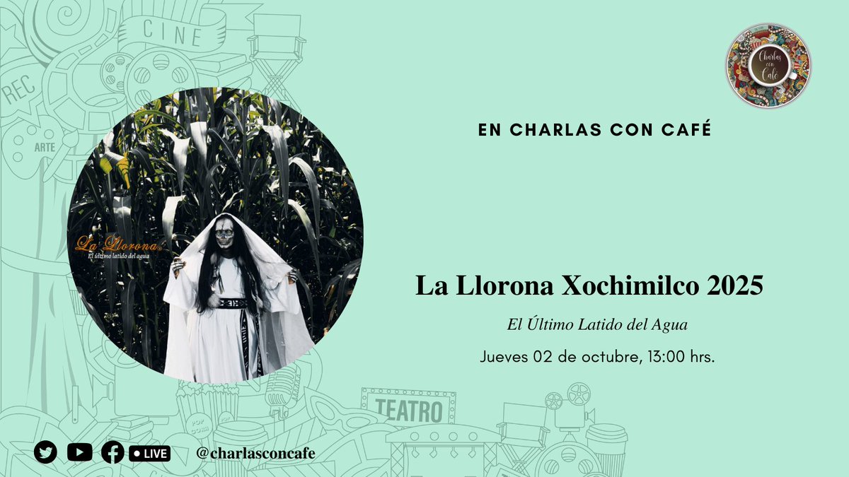 Hoy en Charlas con Café, Giselle Escalante conversará con Nayeli Cortés, actriz, y Alt Martínez, director de danza, sobre el espectáculo nocturno La Llorona: El último latido del agua. ¡Nos vemos a las 13:00 horas!