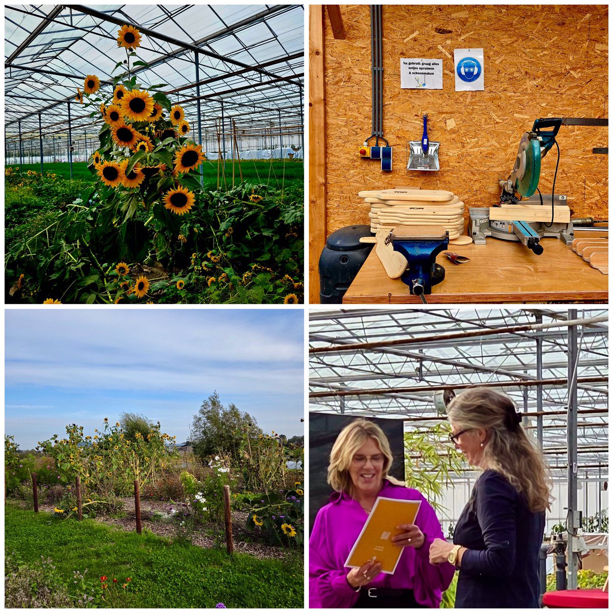 De Groeituin in Wier, van Empatec NV. 
Vanmiddag aanwezig bij een werkbezoek, aan de Groeituin, van de gemeenteraden van Waadhoeke en Harlingen 
Naast een goede uitleg van het bedrijf, enthousiaste verhalen van de deelnemers.
