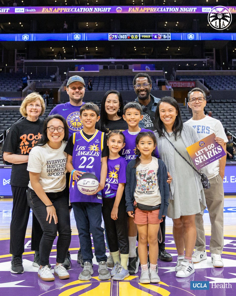 LASparks's tweet image. Born with a rare liver condition, 5th grader Malachi had life-saving surgery at @UCLAHealth when he was just 5 weeks old. 

Thanks to early care from his UCLA Health GI and Liver Transplant teams, Malachi is thriving and was able to cheer on his favorite WNBA stars live at a game…