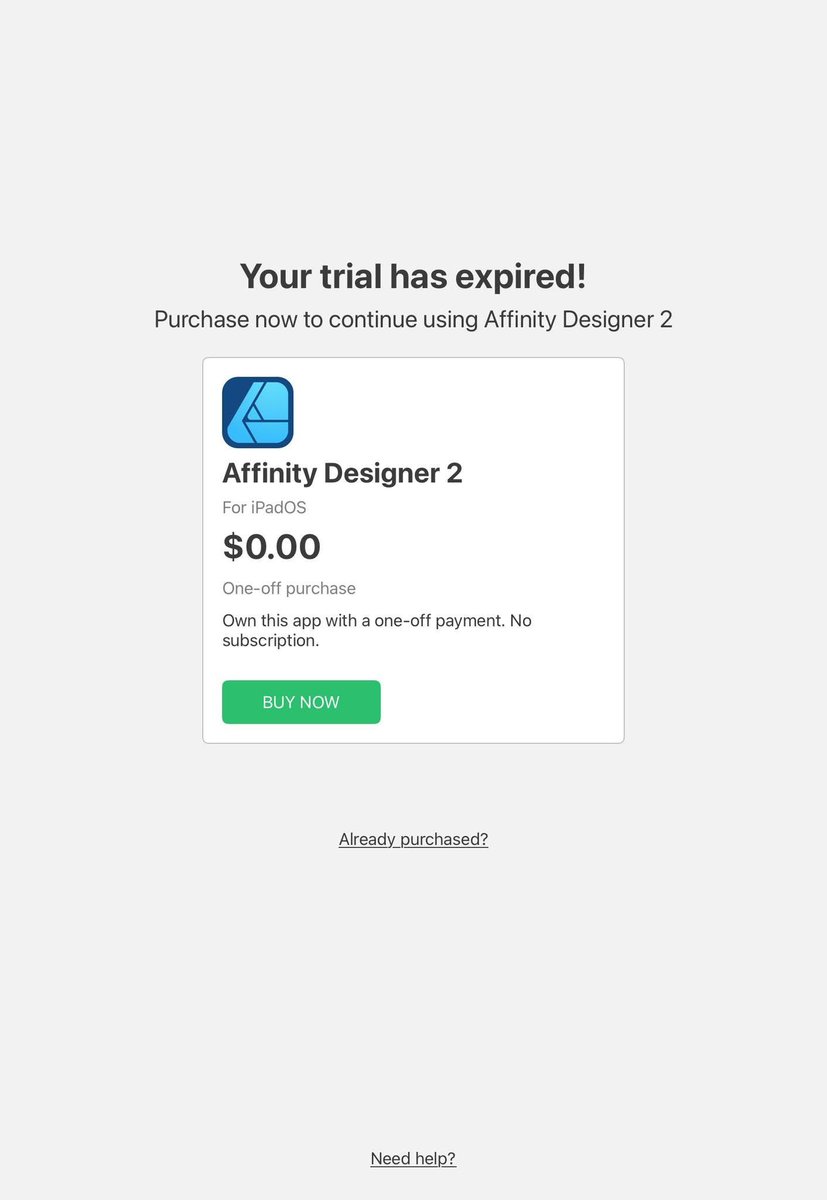 FREE <a href="/Affinity/">Affinity</a> APPS RIGHT NOW!!! 
@everyone who has an iPad, needs to download and activate Affinity V2 apps. GO NOW!!!

I downloaded, installed and activated all three Affinity Apps on my iPad.

Creative Freedom is Coming!