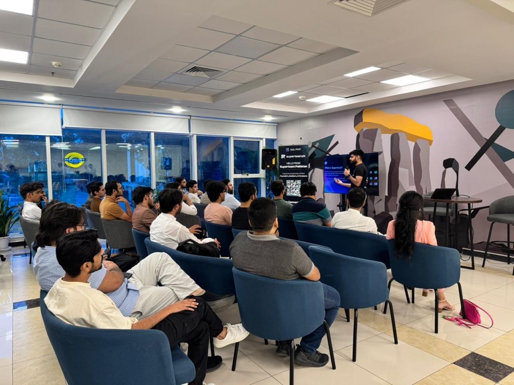 ShipyardPAK's tweet photo. Islamabad Builders Circle ✅

An evening of ideas, feedback, and connections for the @solana community here.

Next stop: Karachi

Pakistan is ready for the Cypherpunk Hackathon. https://t.co/iJppoR7AY9